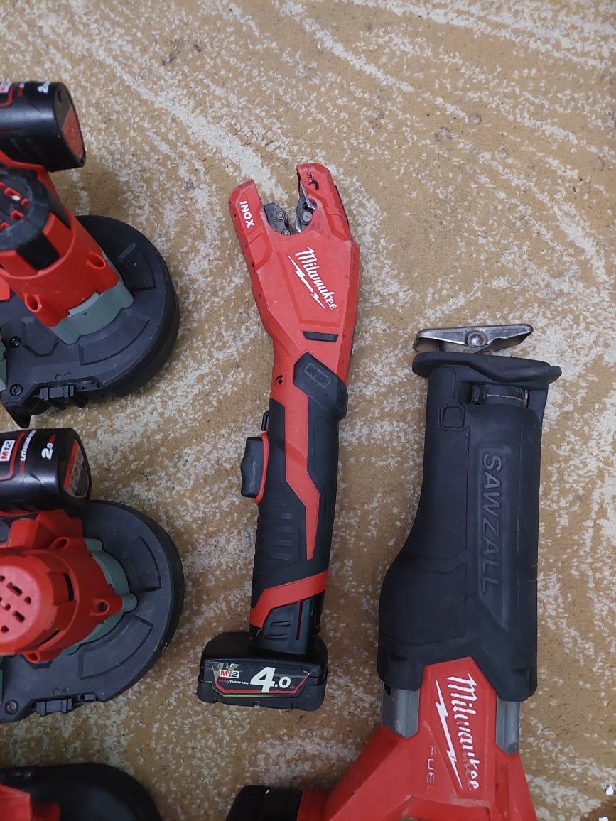 Milwaukee coadă de vulpe,taietor teava inox,taietor cu bandă
