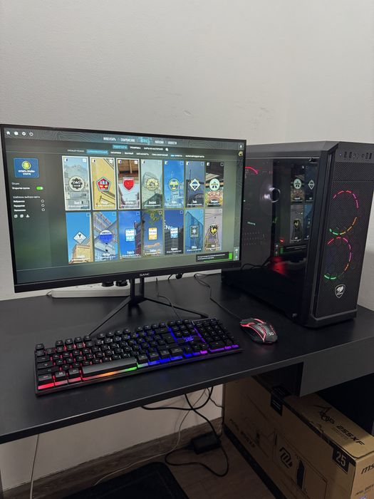 Игровой компьютер полный комплект GTX 1050Ti E5-1650