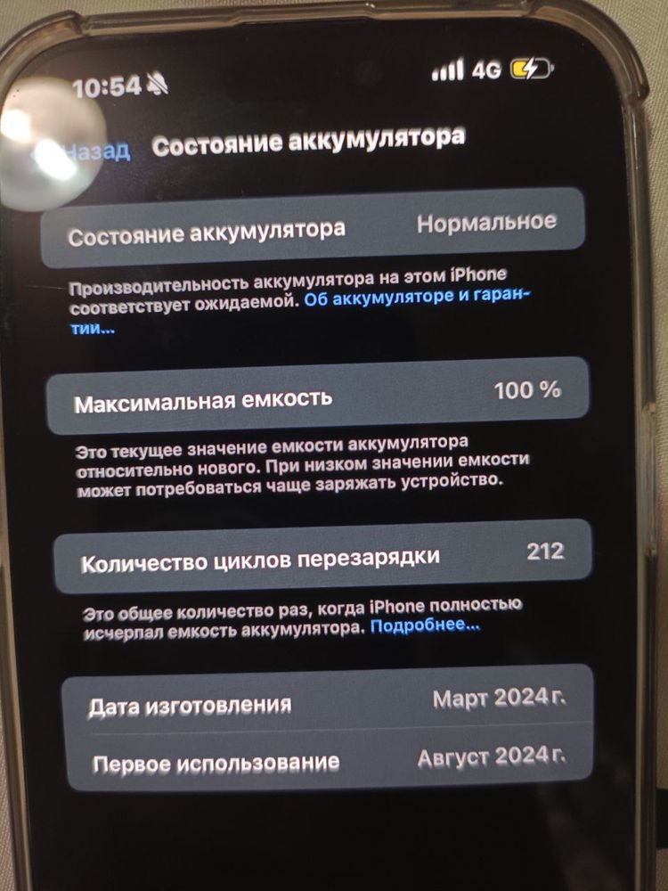Iphone 15 pro max 100% Акб