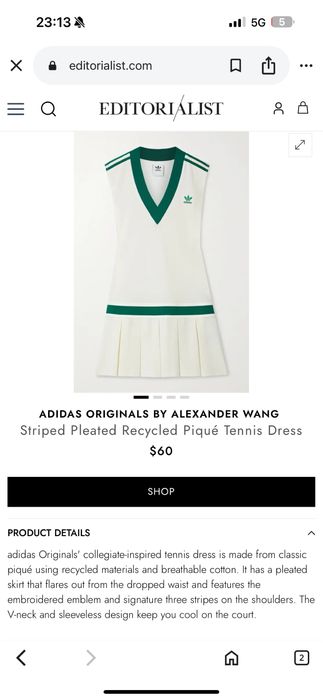 Дамска рокля ADIDAS L размер носена