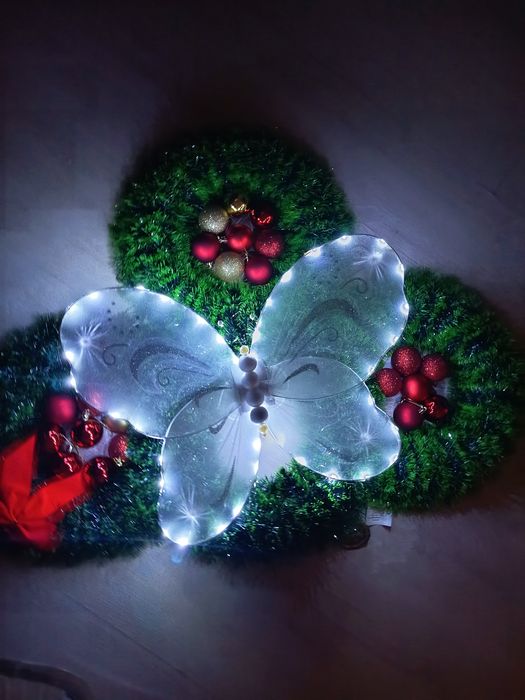 Fluture luminos 45×35 pentru brad, panou foto, PhotoCorner