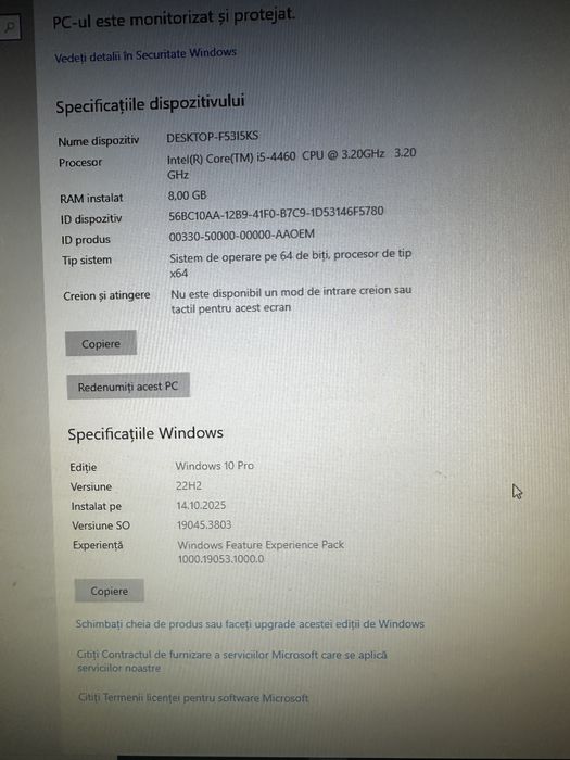 Calculator HP birou/office, Windows 10 PRO