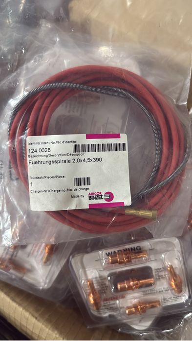 Spirală ghidare sârmă pentru pistoale sudură / plasmă