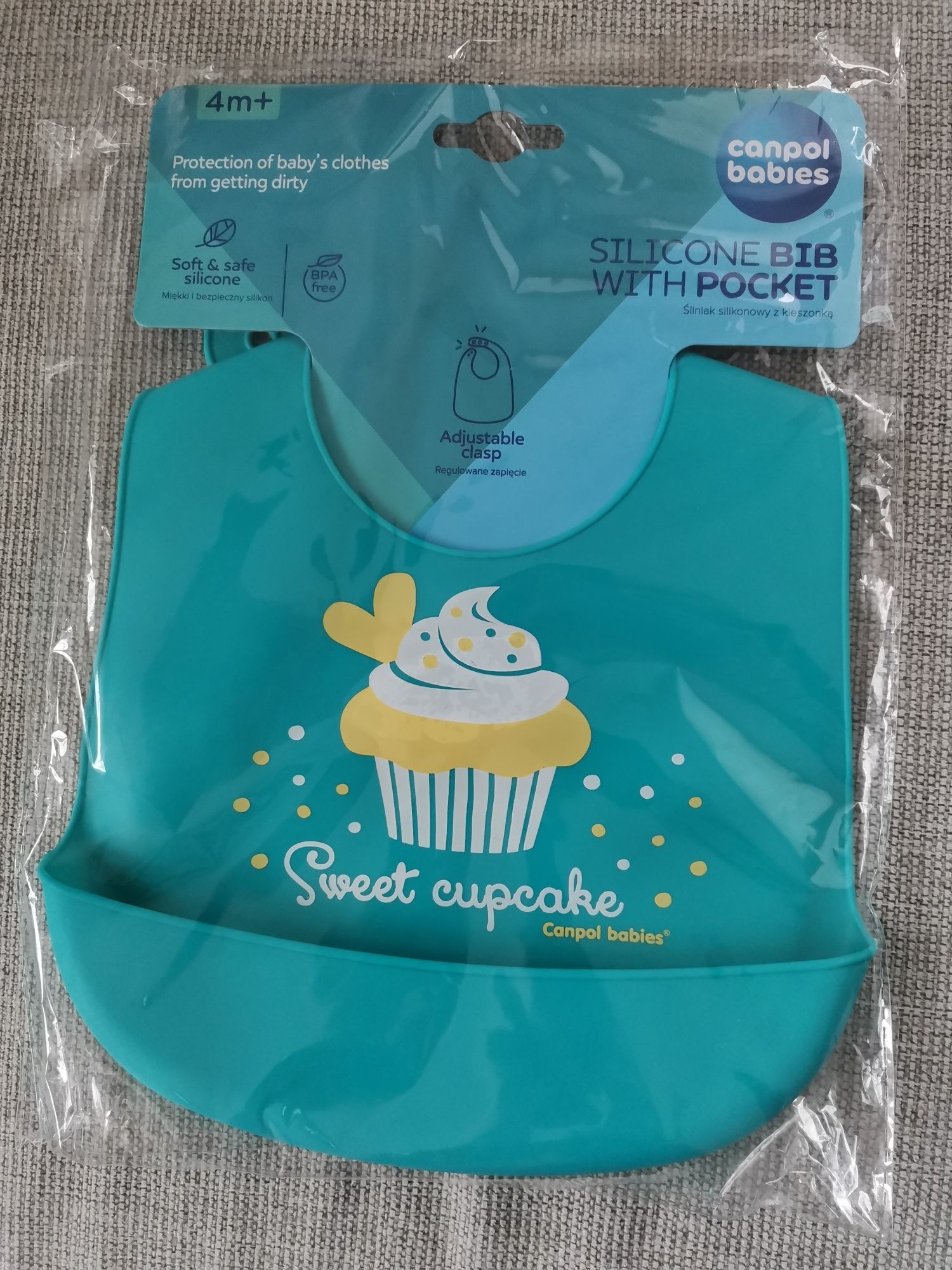 CANPOL BABIES силиконов лигавник Sweet cupcake