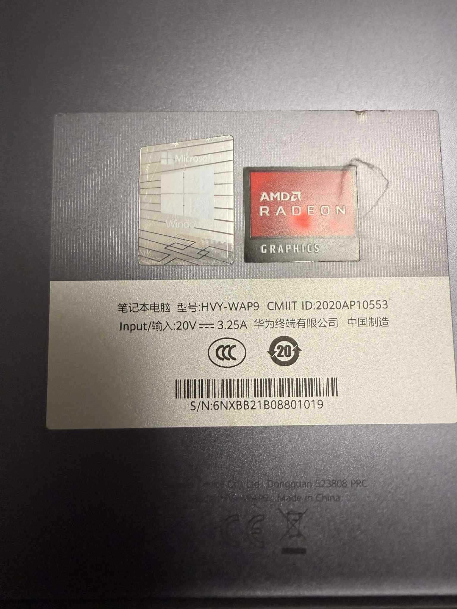 Huawei MateBook D 16 · Ryzen 5 4600H