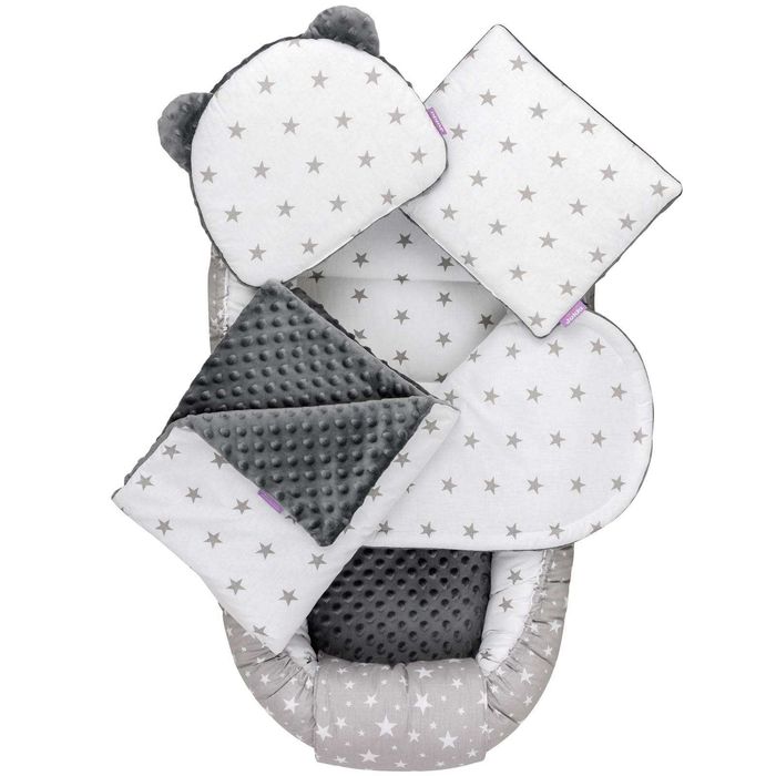 Бебешко гнездо Jukki в комплект с одеялце и 2 възглавнички