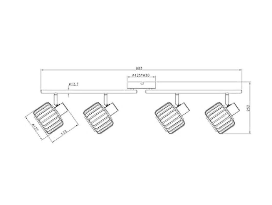Lustra Inspire  Pecan, Bambus,  Metal, IP20, Negru/Bej