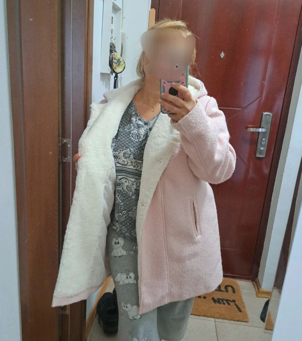 Palton gros cu blanita