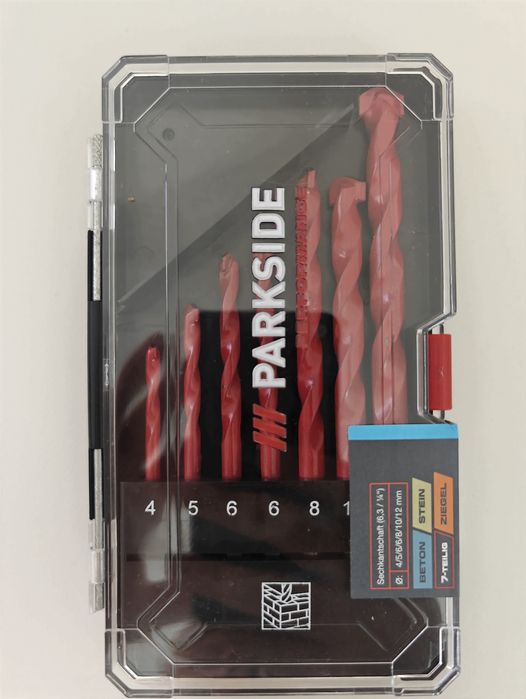 Set de 7 burghie profesionale PARKSIDE PERFORMANCE cu tija hexagonala