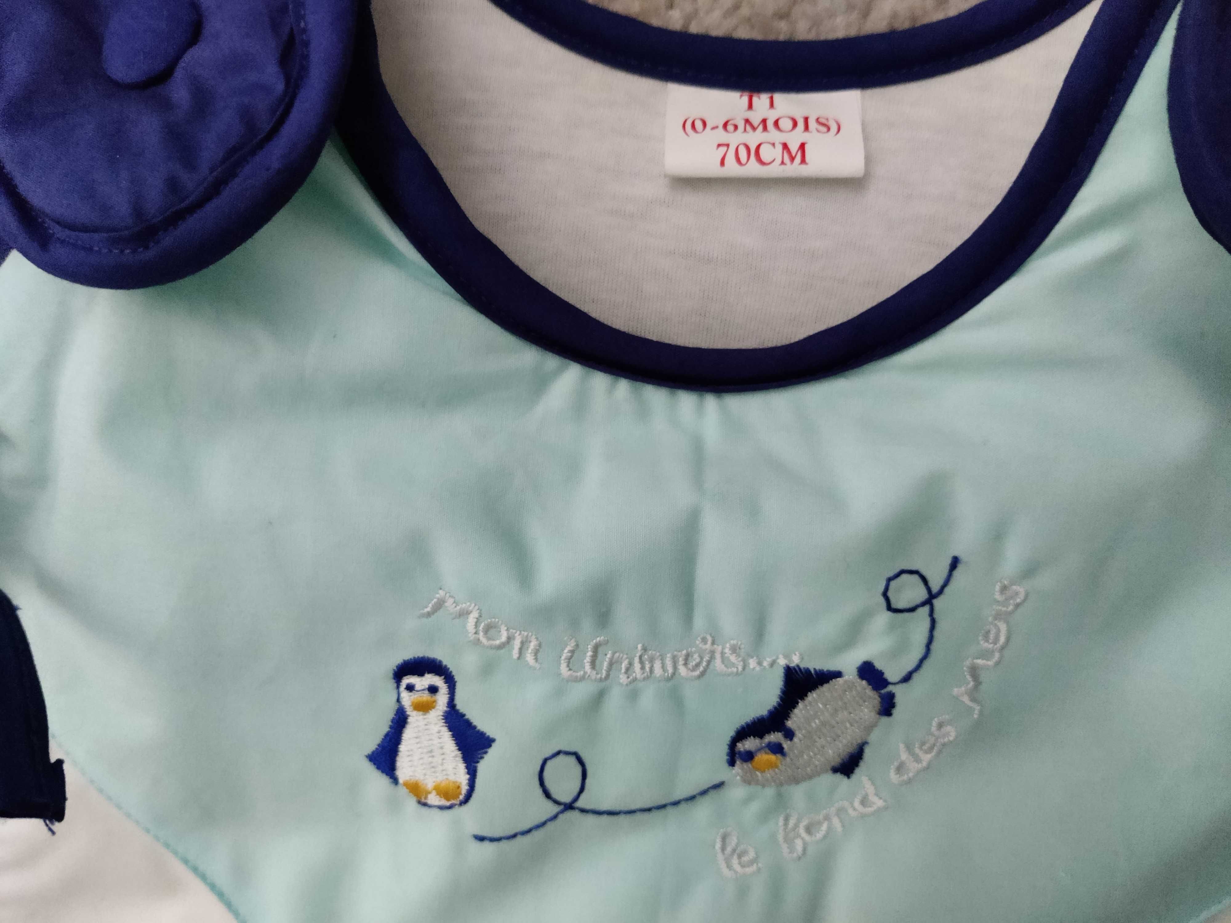 Sac de dormit de iarna, Pinguin, 70 cm, 0 – 6 luni, Les BeBettes (FR)