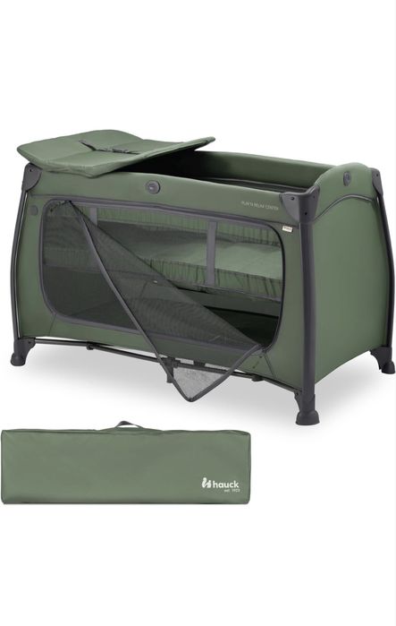 Бебешка кошара Hauck Play n Relax Dark Blue/ Dark Green