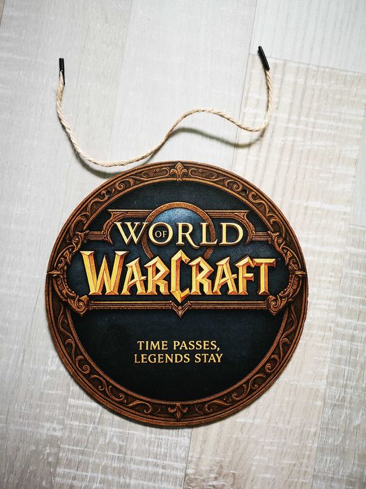 Кръгла дървена картина World of Warcraft  ( WOW )