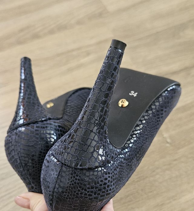 Pantofi stiletto bleumarin Gemelli, mărimea 34