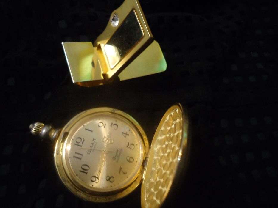 Часы карманные Кристалл Водонепроницаемые 24 Карат позолота