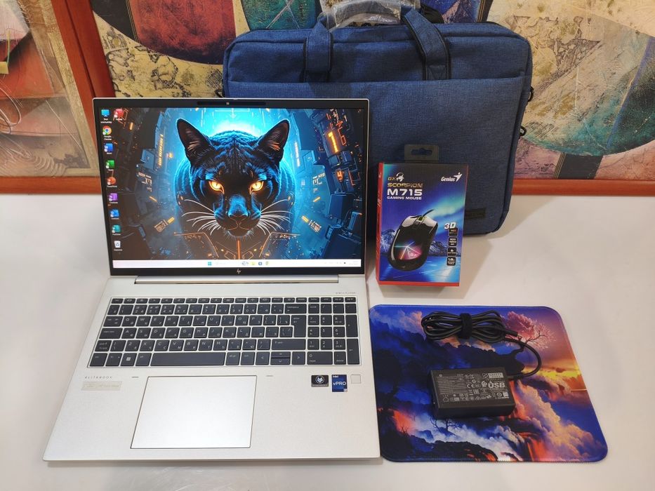 HP Core i7-Vpro SSD512GB ОЗУ16ГБ EliteBook Ноутбук металлический