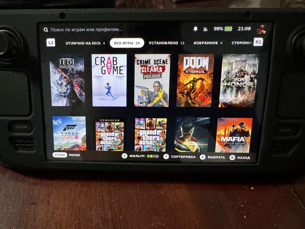 Steam Deck Oled 1tb +Аккаунт Steam с 28игр Стим Дэк Олед