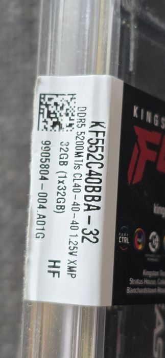 Memorie Ram Kingston FURY Beast RGB 32GB DDR5 5200MHz CL40