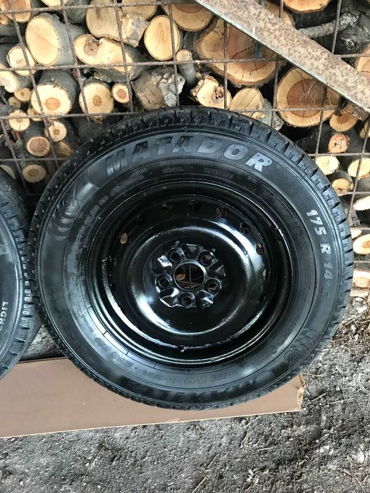 Roata dacia papuc 5 prezoane (cauciuc+janta)