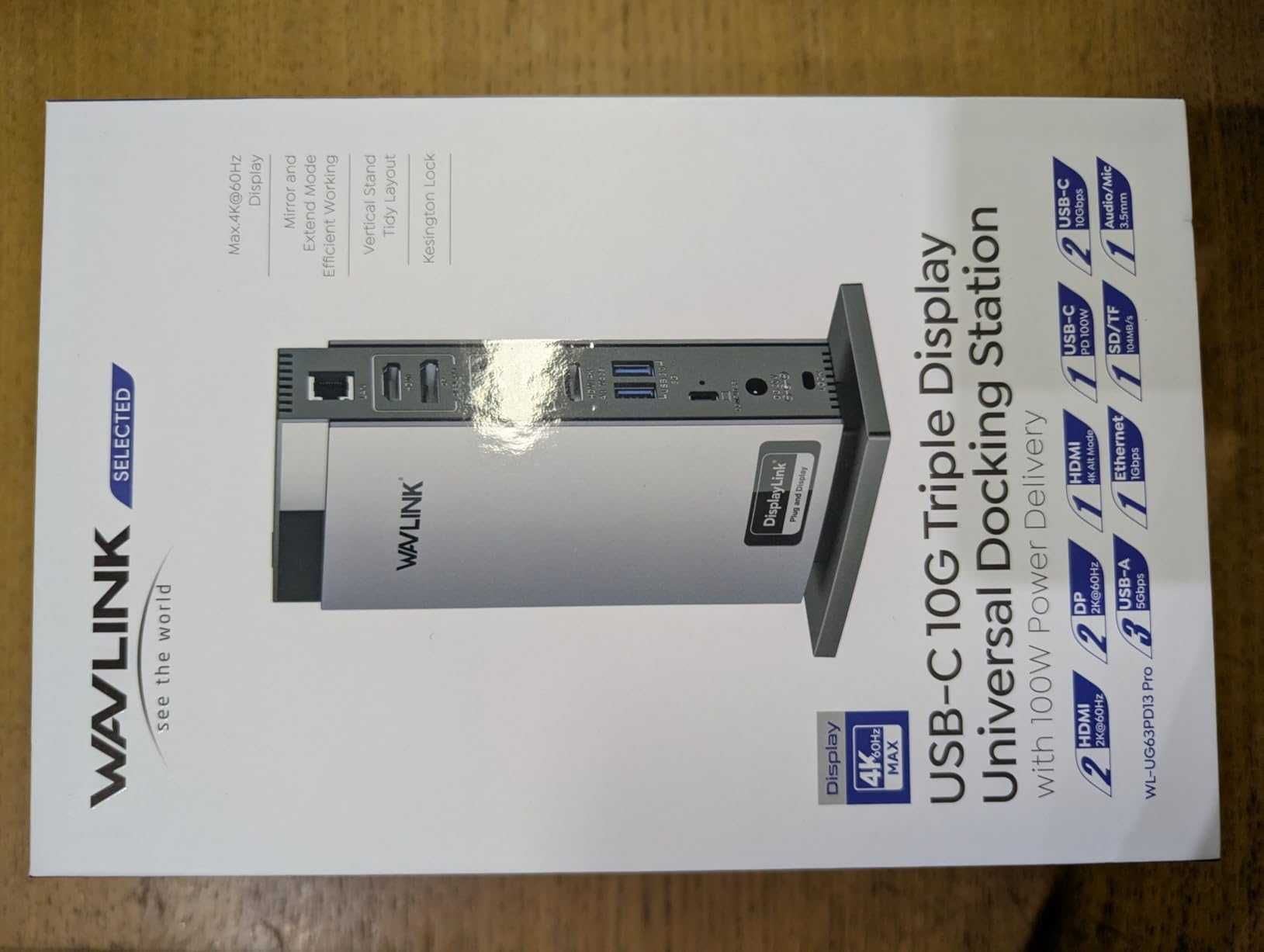 Докинг станция за лаптоп WAVLINK Displaylink с 3 HDMI порта