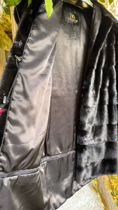 #79 Палто от норка 3 в 1.Визон.Яке от норка.Естествена кожа с косъм.