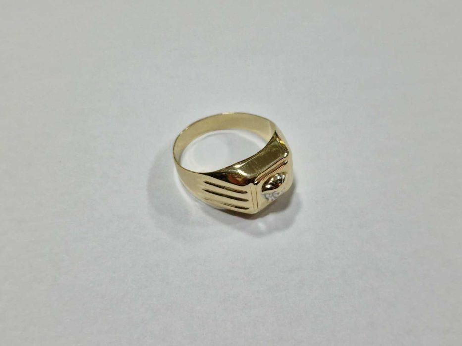 Мъжки златен пръстен 14К Versace / 4,00 гр.