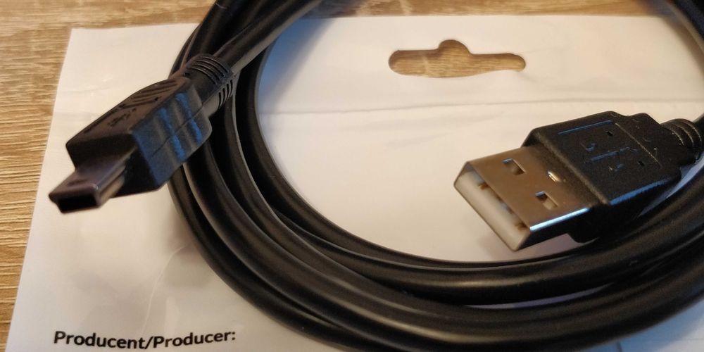 Cablu mini_USB 2.0 tata incarcare transfer date 1.8 metri nou SIGILAT