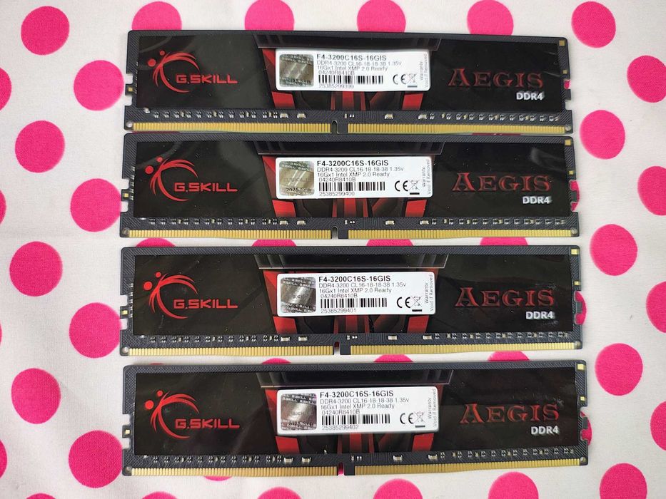 Kit Memorie Ram G.Skill Aegis 64 GB (4x16) DDR4 3200MHz.