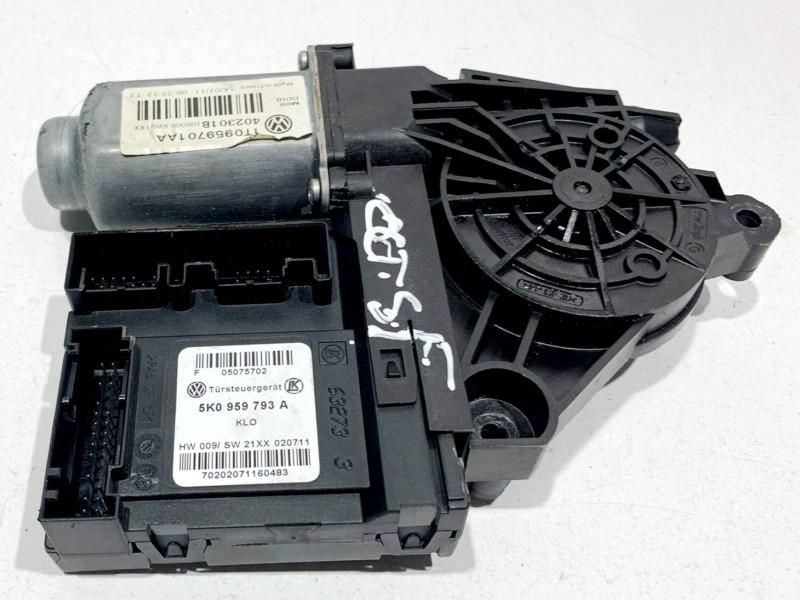 Motoras macara geam cu modul stanga fata Skoda Octavia 2 facelift (2008-2013) 5K0959793A