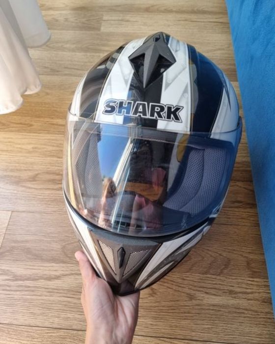 Casca moto Shatk RSI Acid Fiberglass, Carbon marimea M