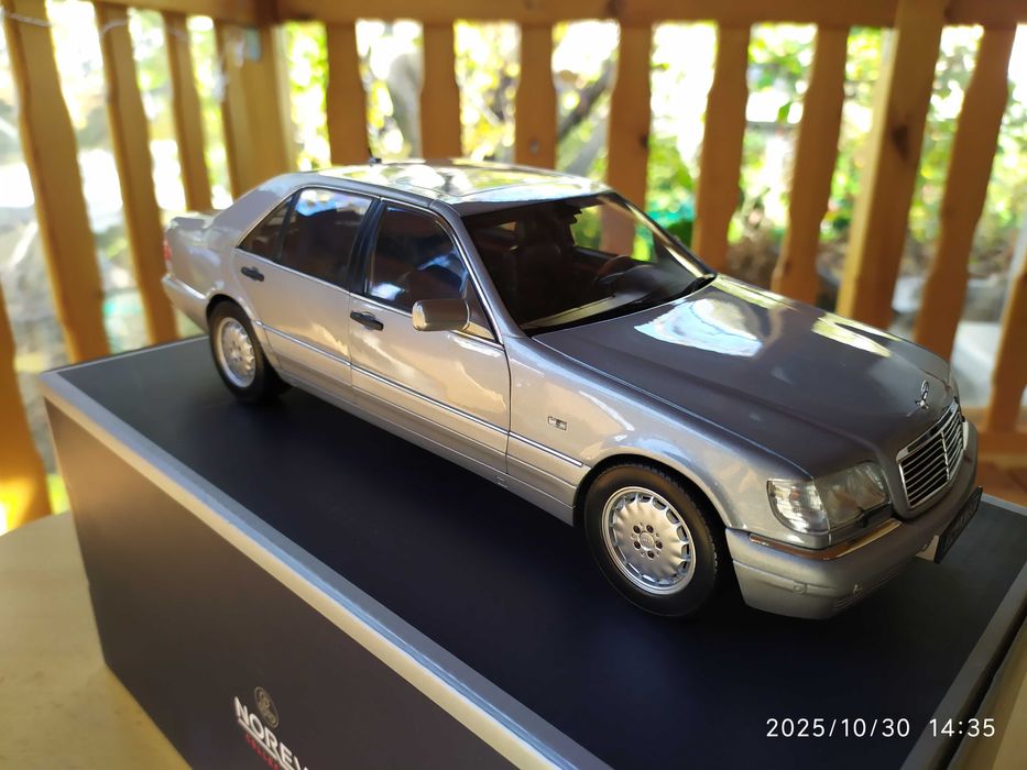 1:18 Метален модел на Mercedes Benz S600 /W140/ - Норев