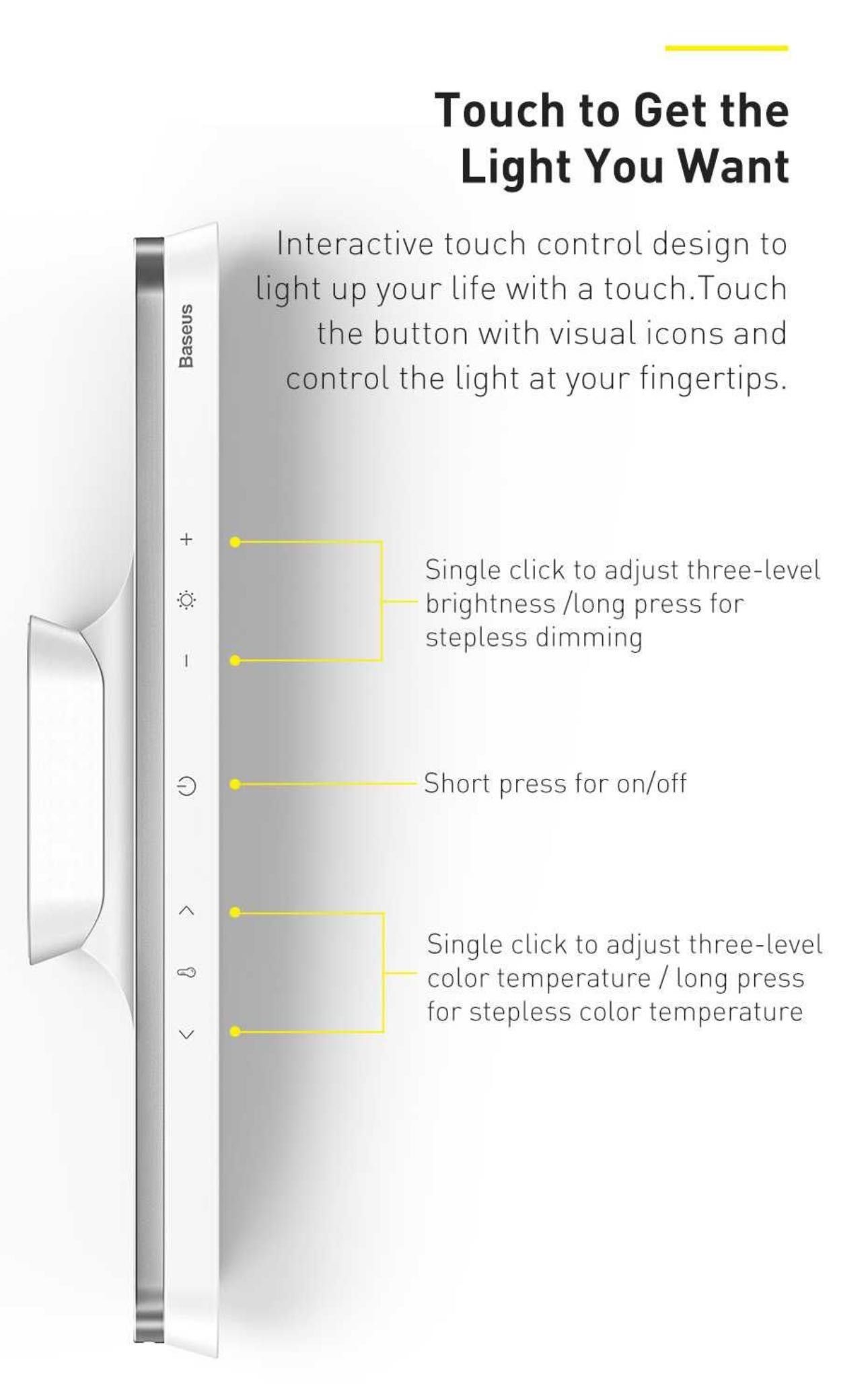 Baseus Magnetic Stepless Dimming Charging Desk Lamp Pro