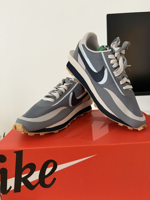 Nike LD Waffle sacai x CLOT Kiss of Death 2 Cool Grey US10.5 EUR44.5