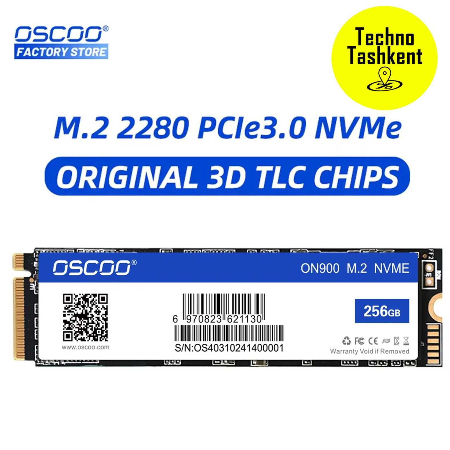 Твердотельный диск Oscoo SSD M2 3500Мб/с 128 GB, SSD жесткий диск M.2