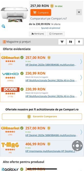 Imprimanta Hpdesk jet