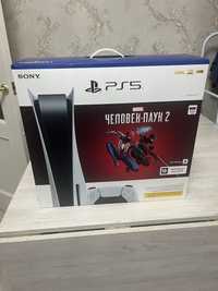PlayStation 5 со Spider-Man 2 новый , запечатанный , с дисководом