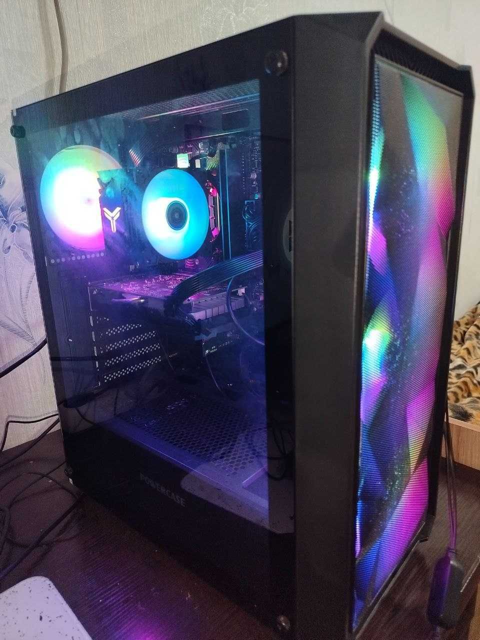 Игровой ПК i3-12100 + RX 580 8ГБ + монитор 100 Гц + подарки, гарантия