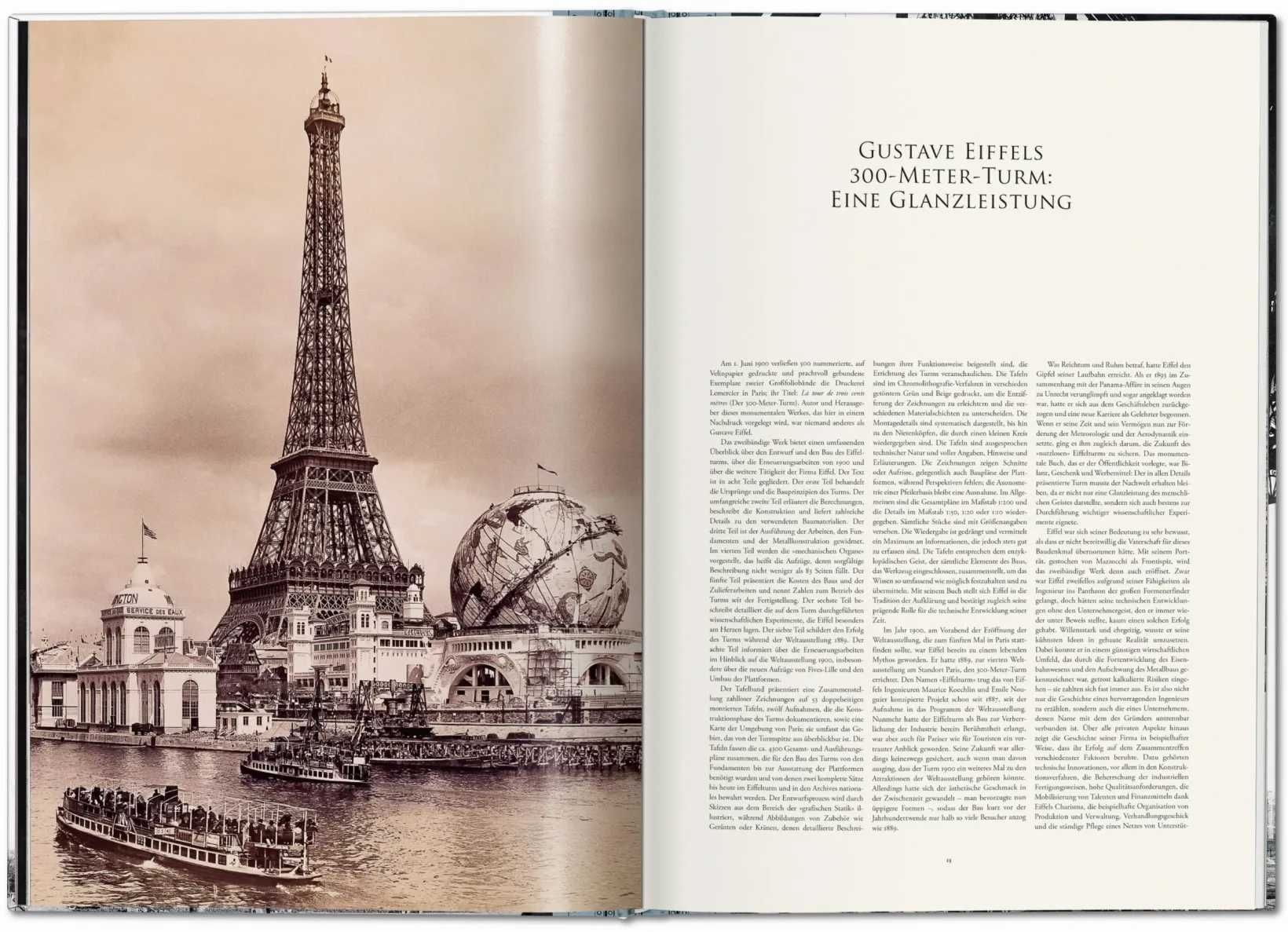 The Eiffel Tower - carte inginerie blueprint schite XXL ed Taschen