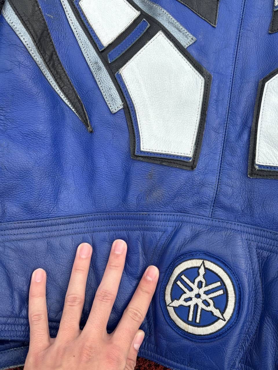 Yamaha кожено яке streetwear leather