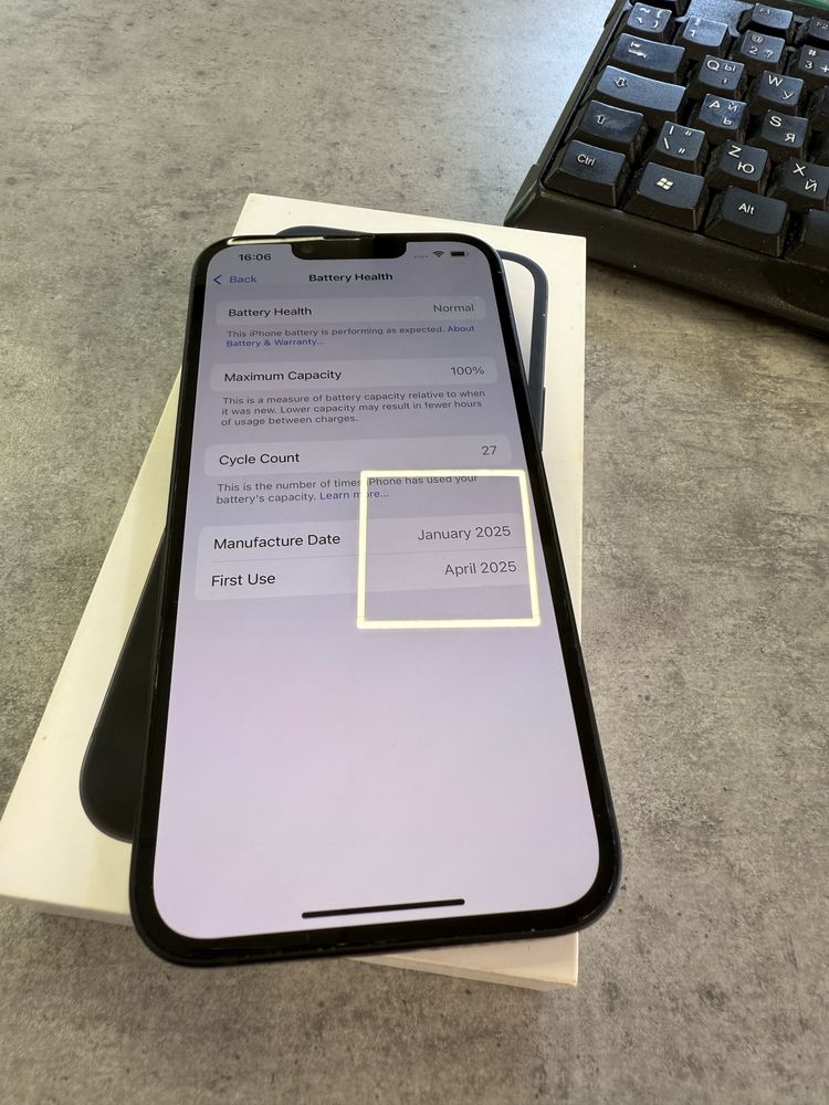 Iphone 16e 128GB 100% Б-106417