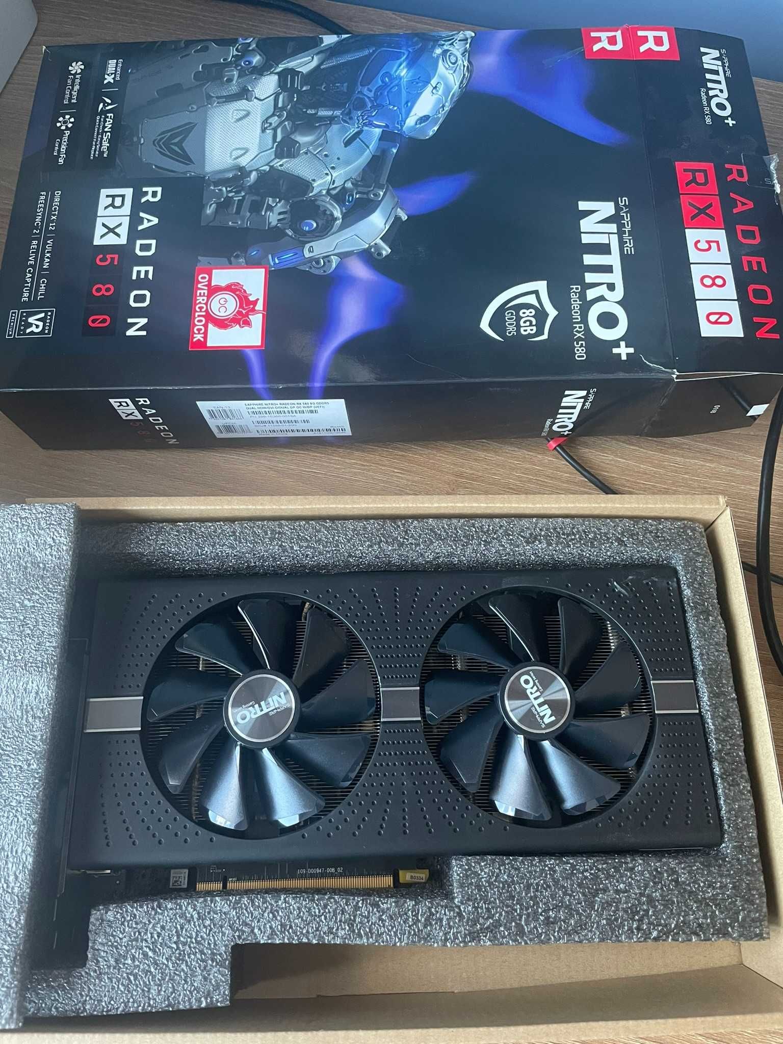 Radeon RX 580 Sapphire Nitro+ 8GB GDDR5