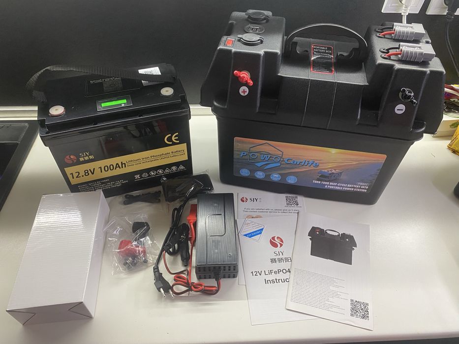 Преносима LiFePO4 Power Station 12.8V 100Ah + Smart Battery Box