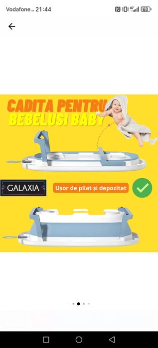 Cădiță baie pliabila