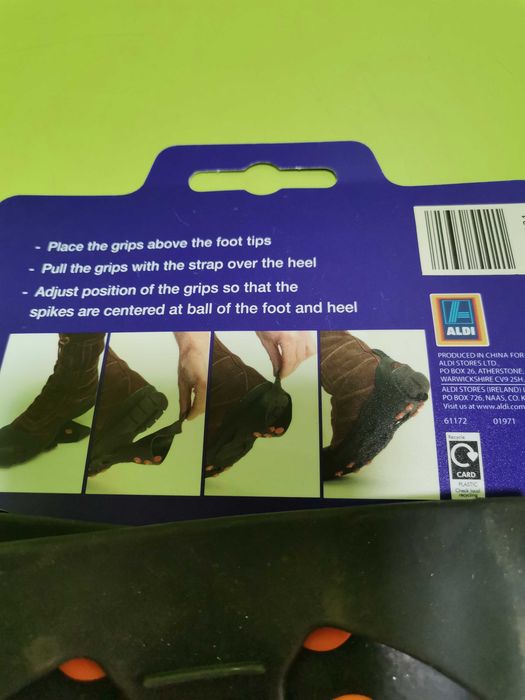 Grip antialunecare, atașabil  bocanci sau alta încălțăminte escaladă