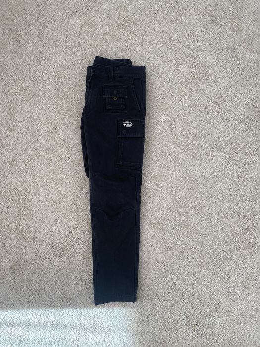 Diesel black cargo pants