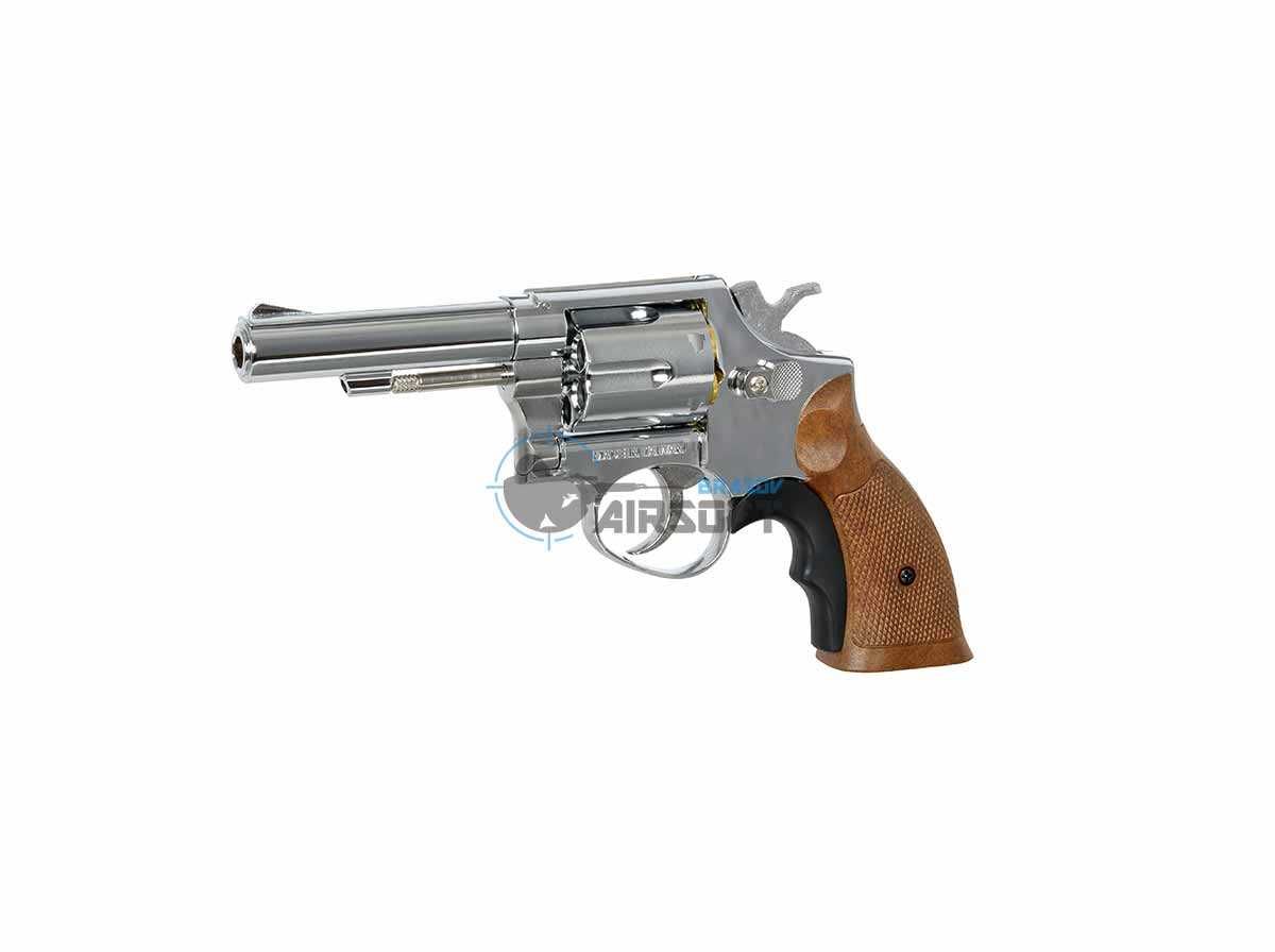 Revolver HG-131 Silver 4 inch GBB HFC