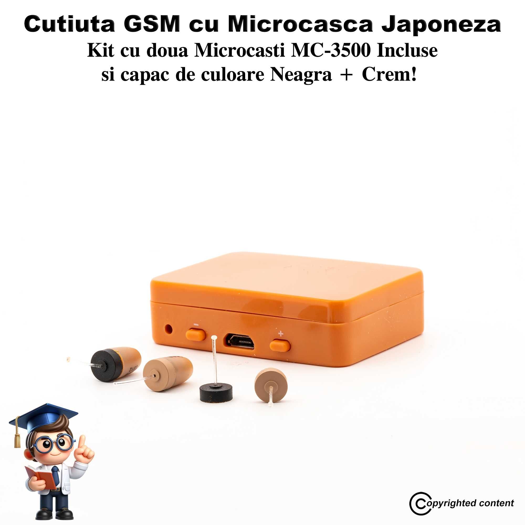 Cutiuta GSM cu 3 Tipuri de Casti de Casti NOU 2022 Casca de Copiat