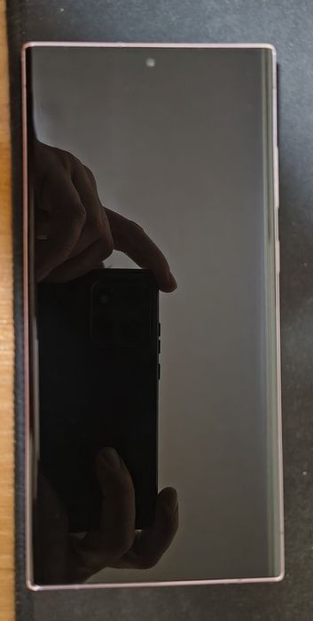 S23 ultra culoare roz plus căști jabra