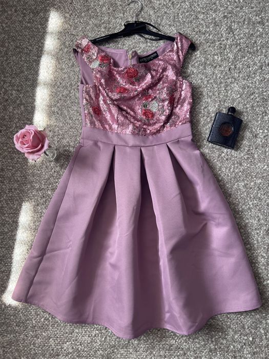 Rochie paiete si tafta midi marimea 38 M