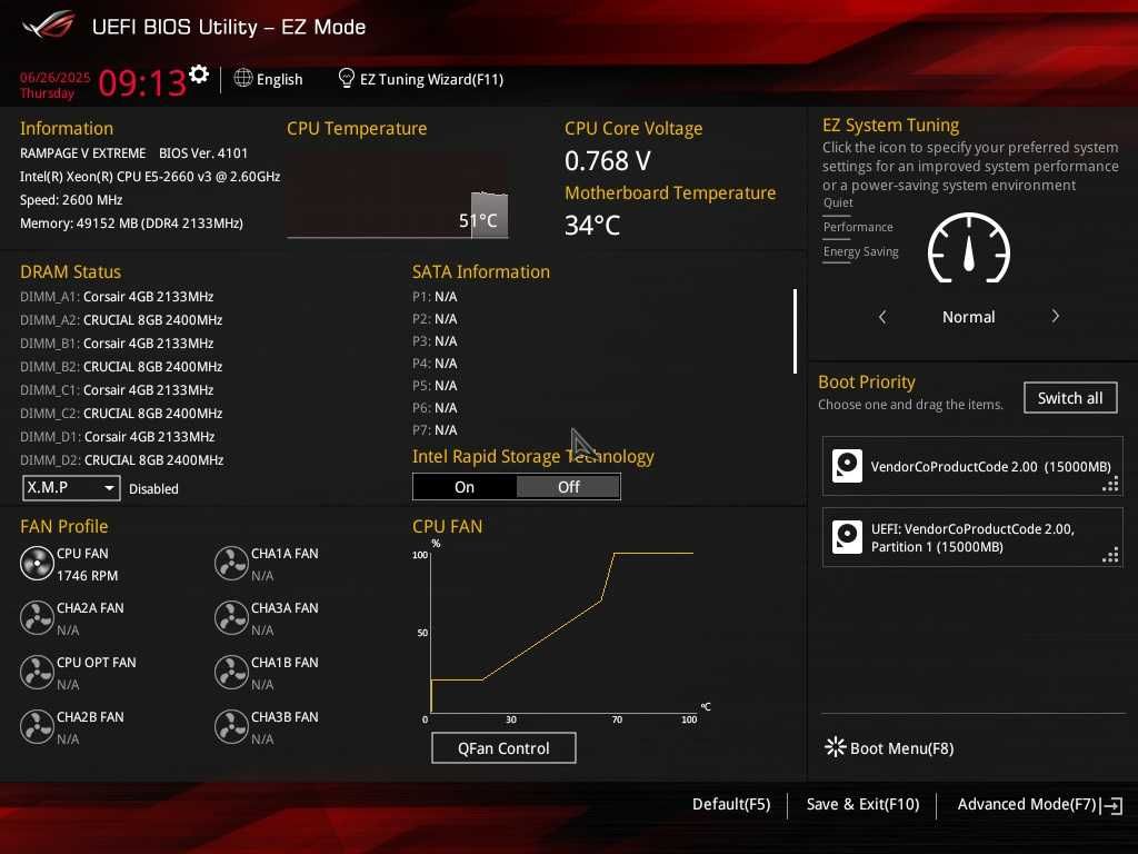 Дъно Дънна платка ASUS Rampage V Extreme 2011-3 X99 DDR4 OVERCLOCK
