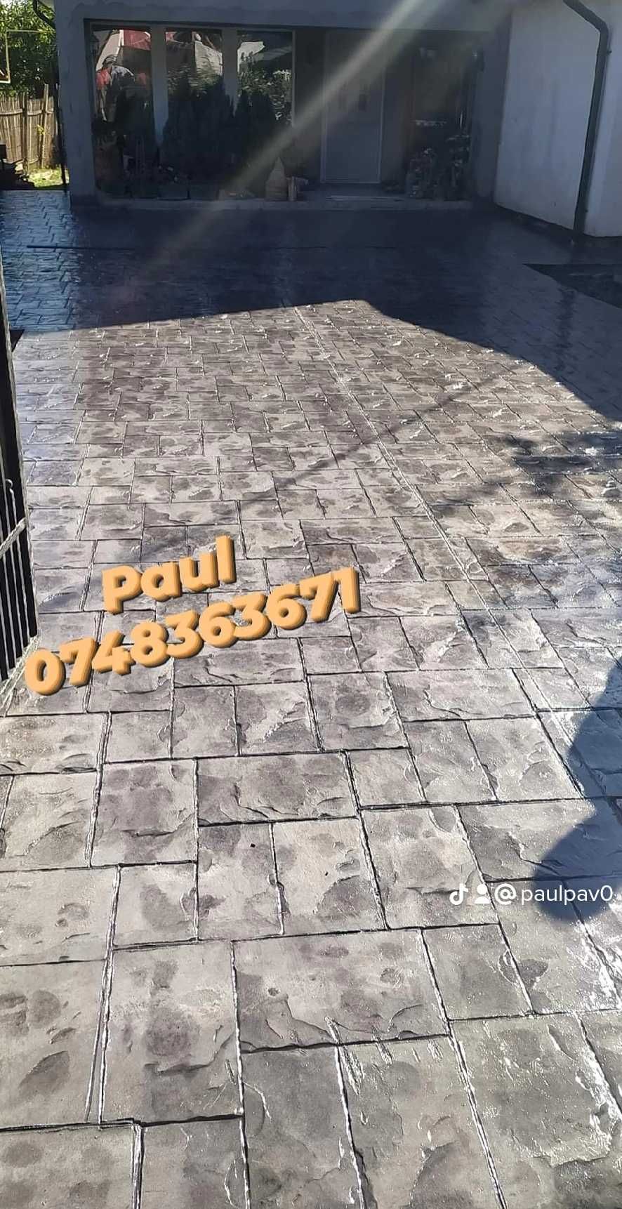 Beton amprentat PaulPAV